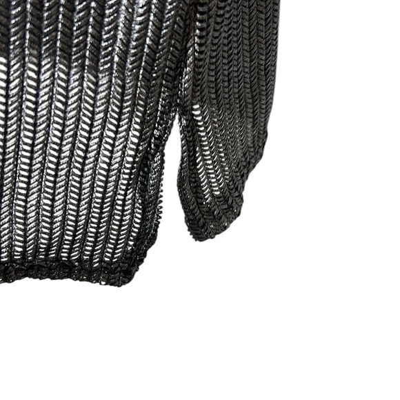 NWT vtg sweater,PTP 17”  to 19”
Metallic,shiny,sheer,renaissance,goth,witchy,EC - Picture 12 of 13